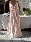 Sukienka Lecce maxi 100% lnu blush pink