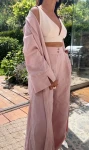 Lniany top  Cream 