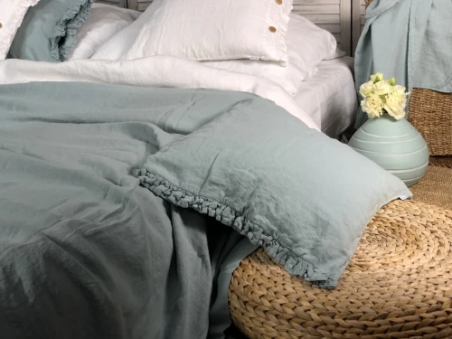 linen cushion cover sky