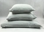 Lniana poszewka na poduszkę perłowy szary pearl grey 100% lnu