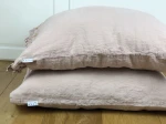 Lniana poszewka na poduszkę mellow rose 100% lnu