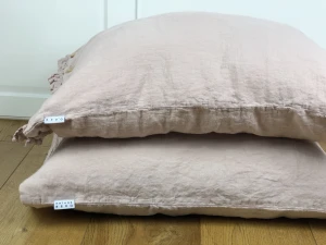 Lniana poszewka na poduszkę mellow rose 100% lnu